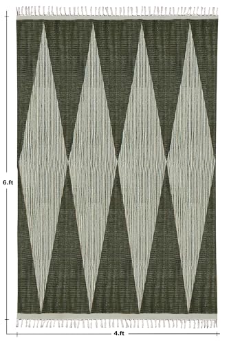 Tapis carrés en coton lavable pour en finir avec les taches sous la table - 4