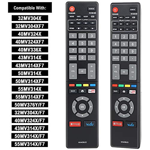 Gvirtue New Nh409Ud Replacement Remote Control Fit For Magnavox Led Smart Hdtv Tv Sub Nh419Ud Nh400Ud Nh402Ud Nh404Ud Nh405Ud Nh401Ud Nh410Up  Nh410Ud Nh416Up Nh424Up Nh425Ud  (1- Pack Only) #TOP1