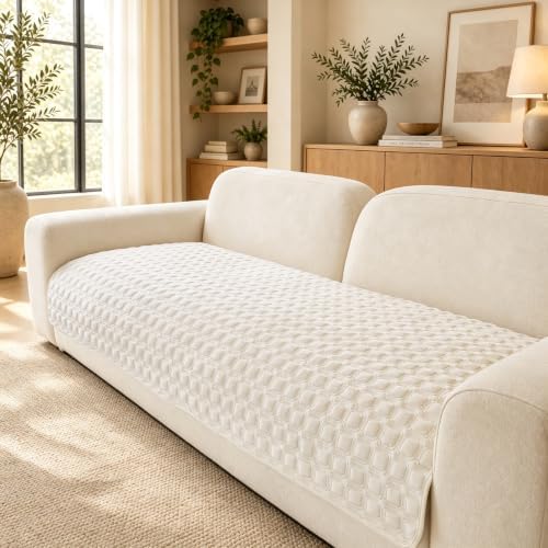 Couch Cover for Dogs, Washable Non Slip Plush Flannel Sofa Protector, 1PC image 5