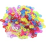 Lot de 800 pièces : contient 800 pinces en S colorées de couleurs vives assorties – Recharge parfaite pour vos fournitures de bricolage