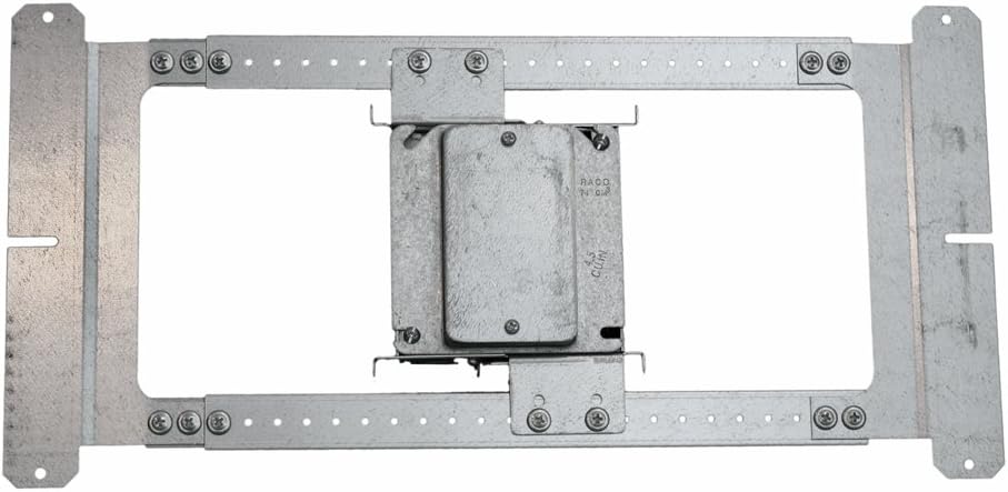 Leviton MAABL Adjustable-Width Horizontal Bracket Assembly, 1-Gang, 1 Lev-Lok Wiring Module