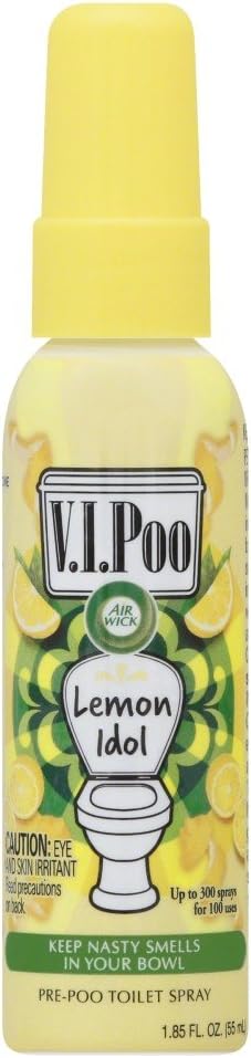 Air Wick V.I.P Toilet Perfume Spray, Lemon Idol, 1.85oz, Air Freshener