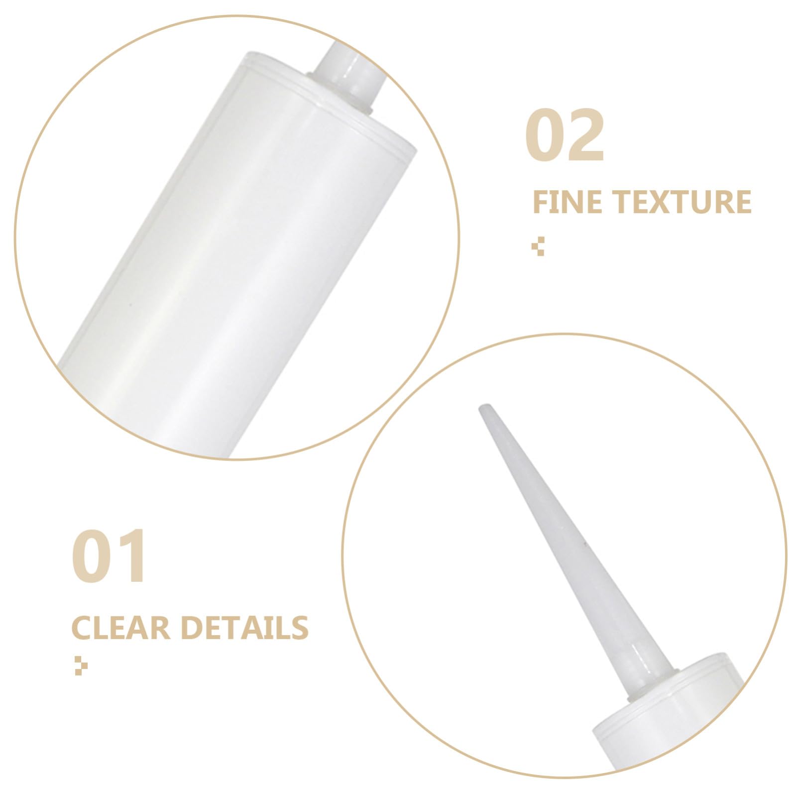 Sellador de Calafateo Vacíos de Plástico Reutilizable 300ml 9 Piezas