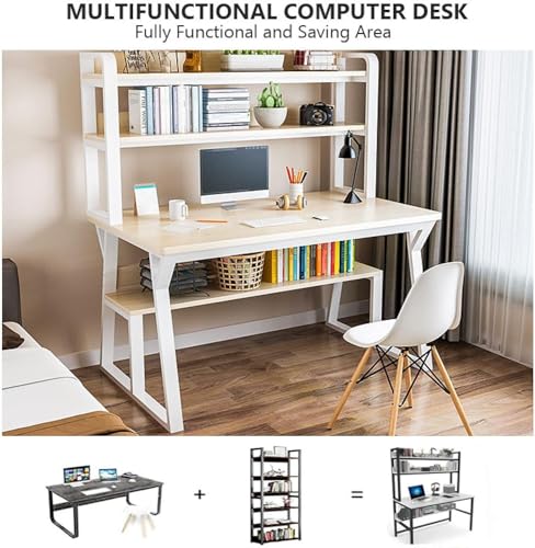 Bureau d'ordinateur de rangement stable pour résoudre le manque de place chez soi - 6