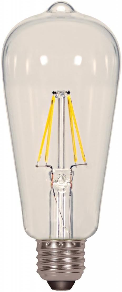 Satco S9581 6.5ST19/CL/LED/E26/27K/120V (2 - Pack)