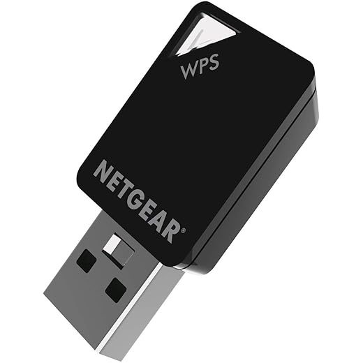 NETGEAR AC600 Wi-Fi USB 2.0 Mini Adapter for Desktop PC | Dual Band WiFi Stick for Wireless Internet (A6100-10000S), Black