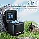 Jeebel Akku Ladegerät für GoPro Hero 13 Black - 3-Kanal Batterie Ladegerät mit 2.4A Schnellladung & USB-C Kabel - Schnellladegerät Kompatibel mit GoPro Hero 13 Black Original Akku (Ohne Batterien)