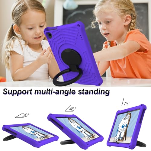 Coque Huawei MediaPad T5 10.1 incassable violette pour sécuriser la tablette enfant
