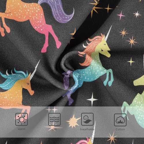 Wusikd Unicorns Girls' Underwear Cotton Colorful Girls Briefs Soft Toddler Underwear 2T3