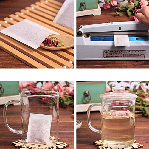 LINOC Papel de Filtro de Sellado térmico para bolsitas de té Sueltas de Hierbas bolsitas de té vacías bolsita de té 1000 unids/Lote