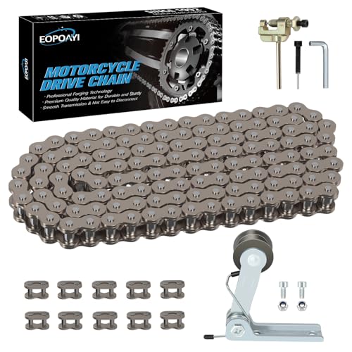 EOPOAYI 25H Drive Chain 126 Links & Chain Tensioner Replacement