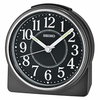 Seiko Black Bedside Alarm Clocks product image