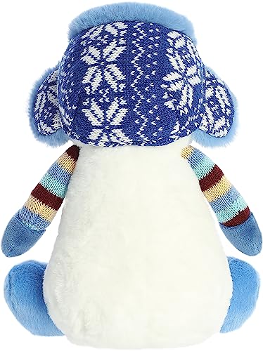 Aurora® Festive Holiday Land of Lils™ Aspen Snowman™ Stuffed Animal - Seasonal Cheer - Heartwarming Gifts - White 9.5 Inches4