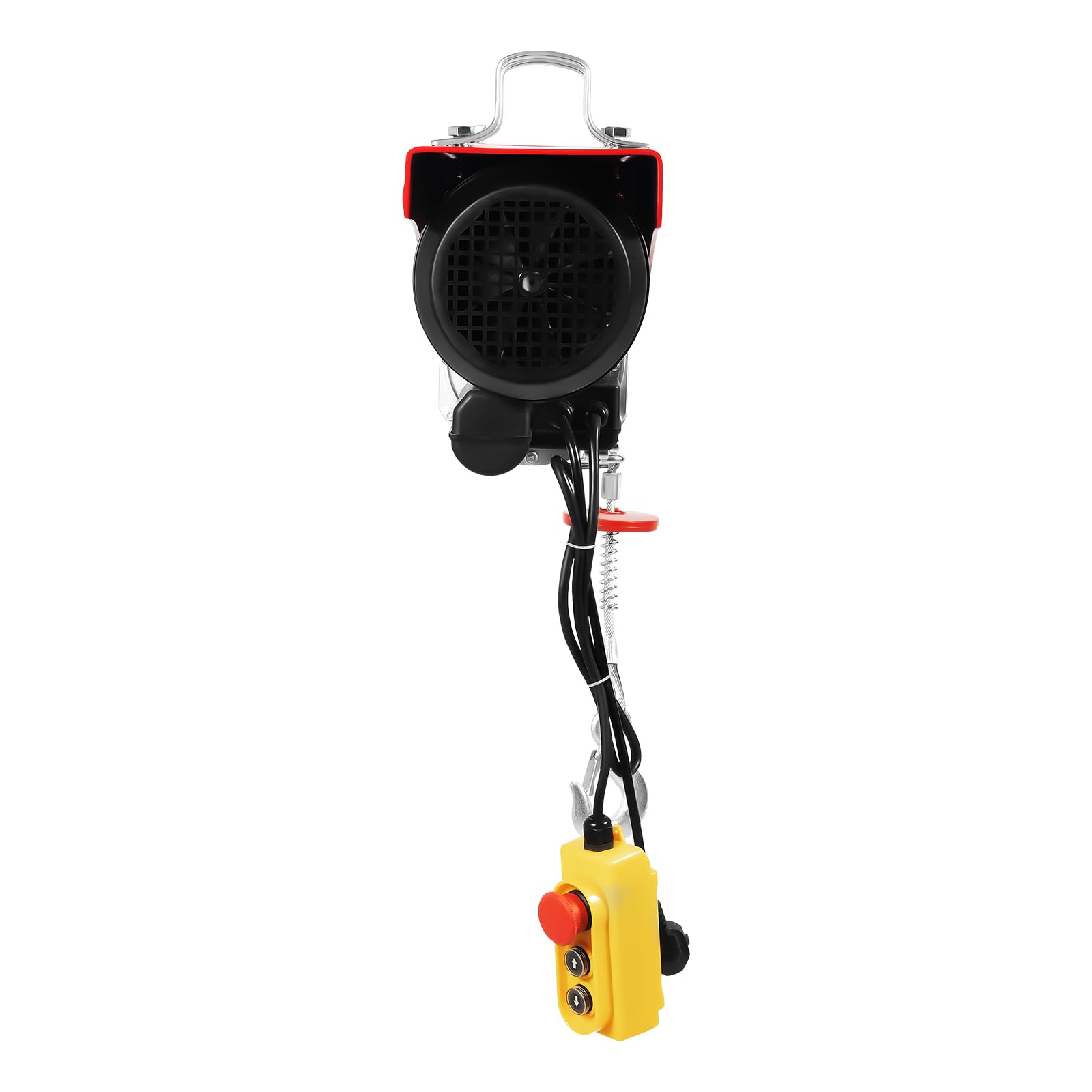 Elektrische Seilwinde, 1600W 1000kg Seilzug Motorwinde, Elektrischer Kettenzug Motorwinde, Kupfermotor Flaschenzug Hubhöhe 6-12m für Haus, Werkstatt, Garage