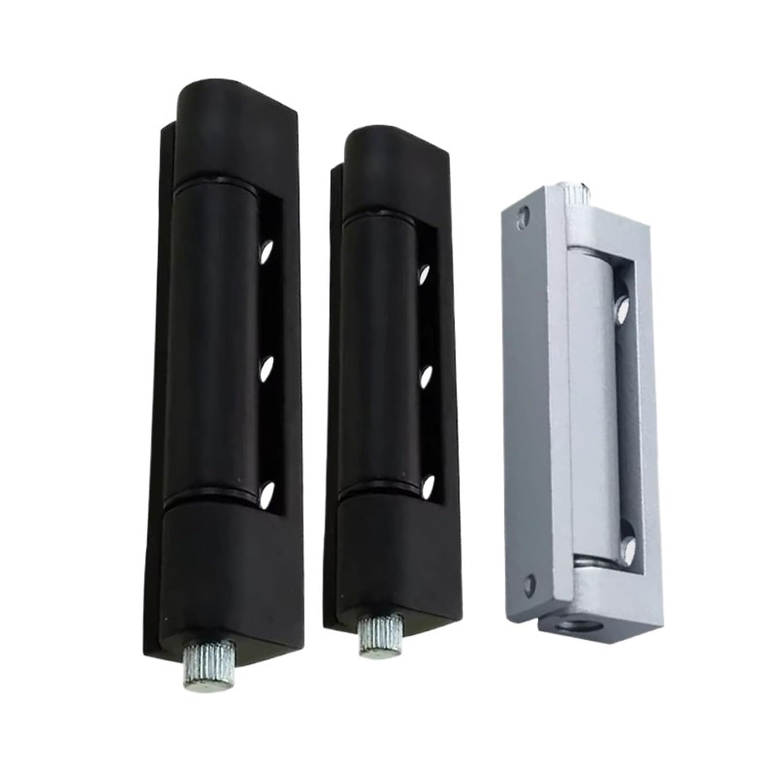 1pcs Zinc Alloy Door Rotating Hinge Industrial Cabinet Door Hinge(Black)