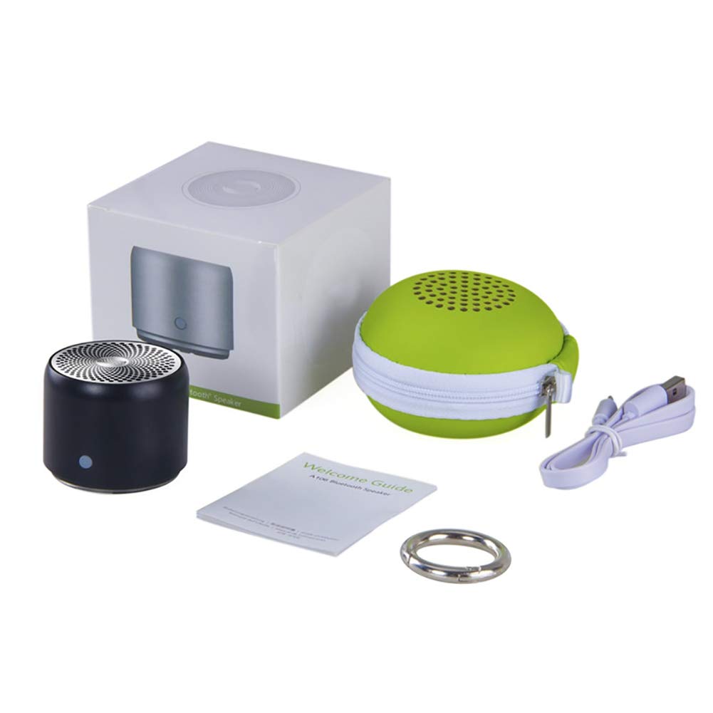 C- Altoparlante Bluetooth Super-Mini Impermeabile Altoparlante Portatile di qualità Audio/Basso Bluetooth 5.0, Impermeabile IP67, Custodia da Viaggio per Doccia, Camera, Bici, Auto,Cromo