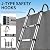 Telescoping Ladder,with Stable Hook and stabilizer barand,Extension Ladder, Heavy Duty 330lbs Max Capacity, Multi-Purpose Collapsible Ladder for RV or Outdoor Work (16.5FT/5.1M)