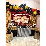 Movie Night Backdrop Red Carpet Movie Theme Birthday Party Background Children Star Movie Theme Party Photography Decoration Photo Shoot Props 7x5FT - Image 4
