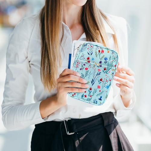 HoYiXi Universal Sleeve Bag for 6-6.8-7 inch E-Book Reader Compatible with 6.8\" Kindle Paperwhite 2025-2012/6\" All-New Kindle/Kobo/Pocketbook,6-7\" EReader with Anti-Drop Protective Cover,fflower 2