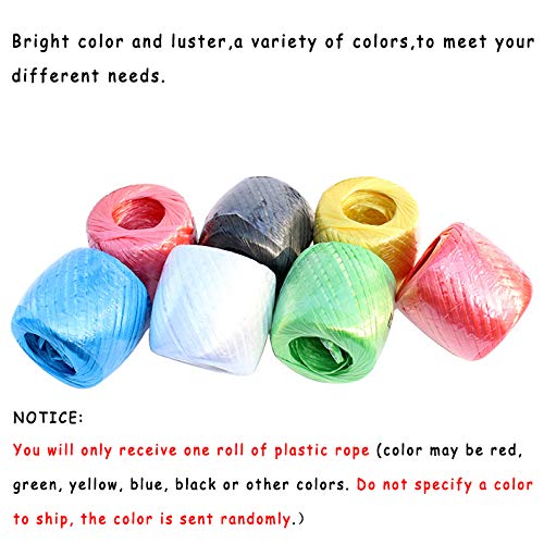 Polyester Nylon Plastic Rope Twine For Packing,Carrying,Hanging,Gardening,Arts Crafts, Bundling Parcels And Wedding, Decorations,Gift,Random Color,Only One Roll #TOP1