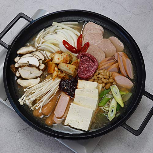 Moosse Premium Korean Bbq Grill Pan, Chosun Griddle, Enameled Cast Iron Grill For Induction Cooktop, Stove, Oven, No Seasoning Required, 13” #TOP6