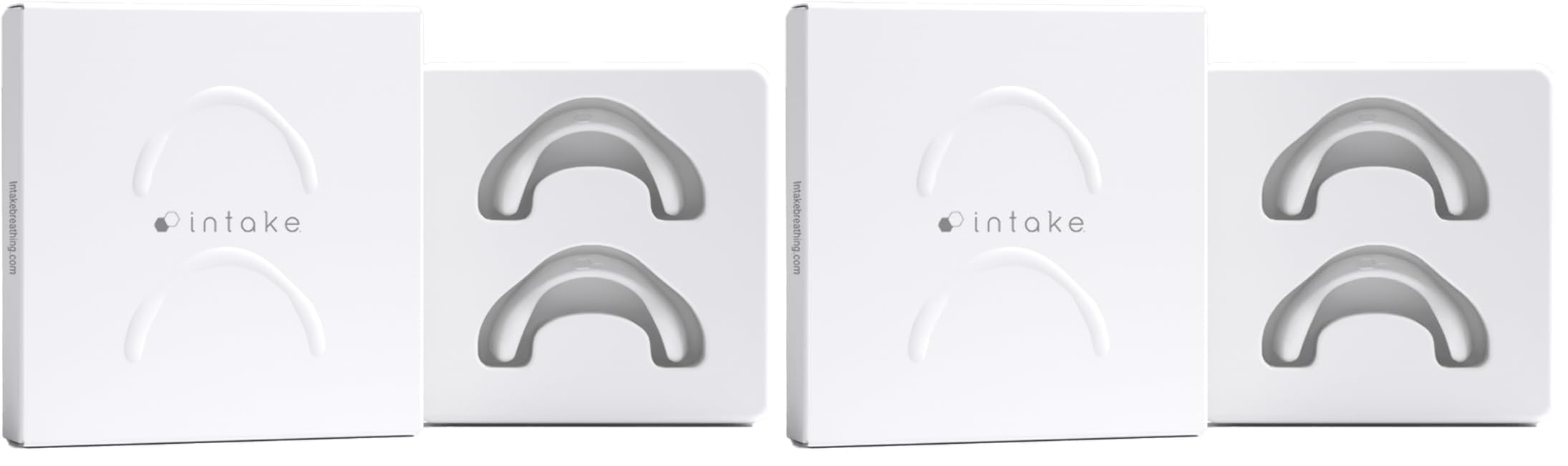 Intake Breathing Extra Intake Bands (Pack of 4), Large (L1), Matte White. (Tabs NOT Included)