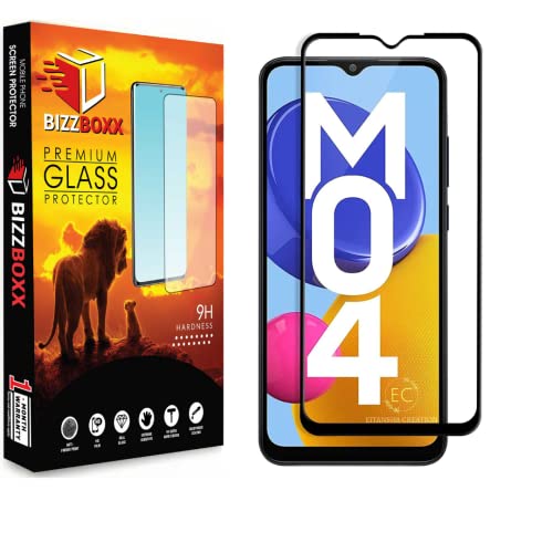 Image of Compatible With Samsung Galaxy M04 **DuraGlass**Anti Explosion | Military Grade Tempered Glass | Full Screen Coverage-Edge to Edge | 9H Hardness | With easy Installation Kit (Pack of 1)