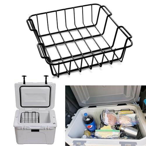 1-PCS Cooler Basket for Yeti Tundra 50 & 65, lgloo 52QT, Ozark Trail 52QT,Pelican Elite (45 & 70) etc, Dry-Goods Basket Accessories for yeti Coolers