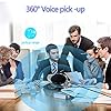 ICOUVA Conference USB Microphone for Meeting Business Computer PC, Laptop,Desktop,Mac & Macbook, Portable Table for Online Chatting, Calls, Meeting, Video Conference(Black) #4