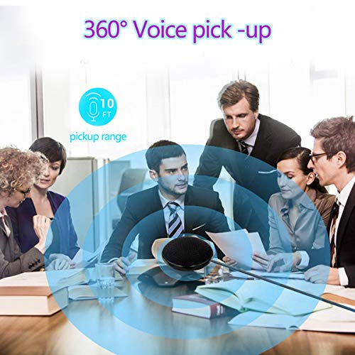 Konferenz USB-Mikrofon für Meeting Business Computer PC, Laptop, Desktop, Mac & Macbook, tragbarer Tisch für Online-Chat… – Bild 6