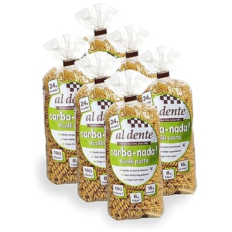Al Dente Carba-Nada Fusilli, 12 Ounce (Pack of 6) Cover