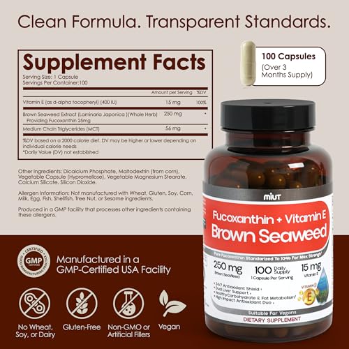MIUT Fucoxanthin Brown Seaweed Extract