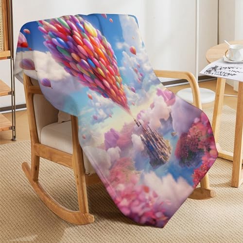 Couverture flannel montgolfière chaude et durable pour sofa - 7