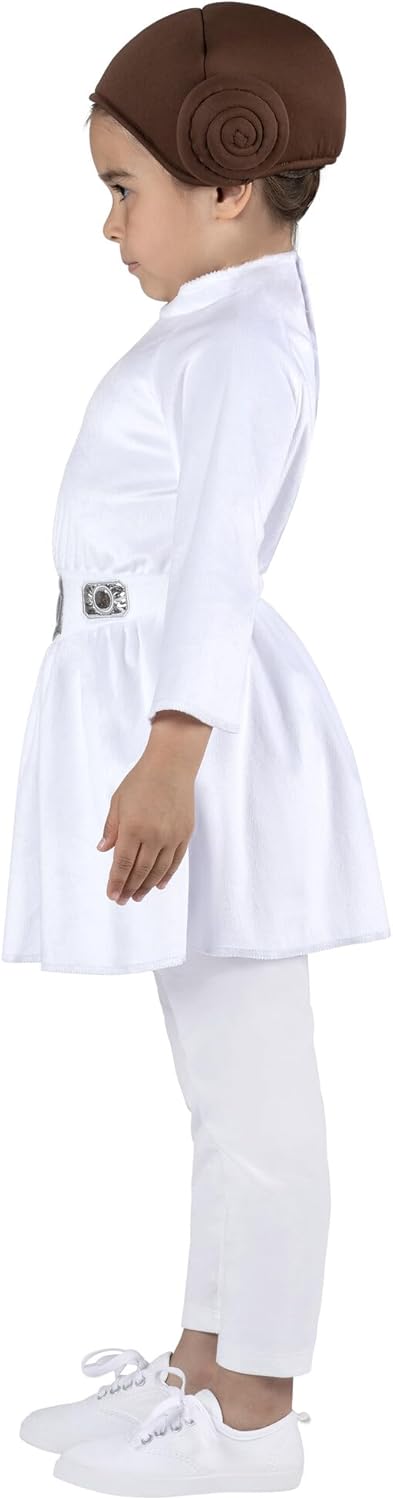 STAR WARS Princess Leia Toddler Costume - Fabric Dress and Belt with Fabric Headpiece