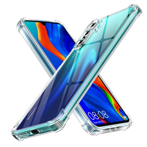 Olgary Cover per Huawei P30 Pro 6.47 Pollici,Trasparente Custodia Anti Ingiallimento Chiaro Antiurto Ultra Sottile Morbido,Bumper Anti-Graffio Sottile Morbida TPU Protettiva Case per Huawei P30 Pro
