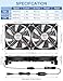 Wathai 2X 140mm USB Powered Cooling Fan 2 in 1 with Speed Control for PC Computer Cabinet PS5 Xbox AV Receiver Cooler