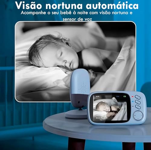 Babá Eletrônica Câmera para Bebês com Tela de 3.2