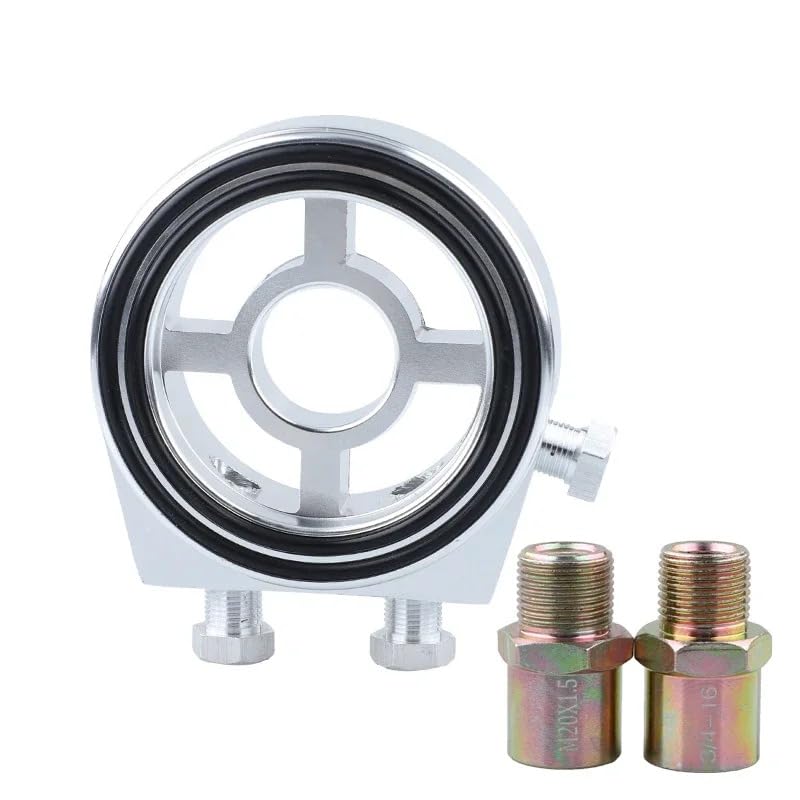 Car Modification Temperature Gauge Base Cake Universal Oil Pressure Gauge Adapter (Blue)