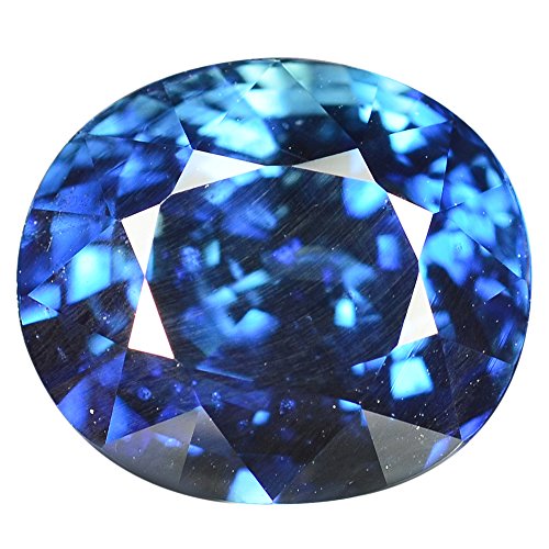 Arwacraft Piedra preciosa de zafiro azul de 6,25 quilates (piedra Neelam/Nilam) B0C7N5W1MRNAMZ