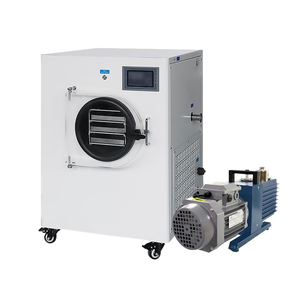 HFD-1 Home Freeze Dryer | Vacuum Freeze Drying Machine | Food Preservation | Nutrient Retention | Low Noise | 1-2KG Capacity | -50°C Cold Trap Temperature | Energy Efficient | 220V