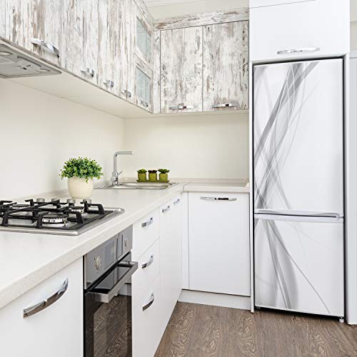 Película autoadhesiva refrigerador ondas acabado visual salón moderno 4