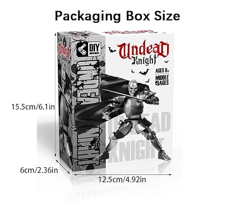 Osmanthus bloom T13 Action Figure Set,Skeleton Knight Action Figures,Knight Action Figures,Dummy 13,Lucky 13 Collectible Action Figure（Assembly Required） (C-Scarlet Skull Knight)