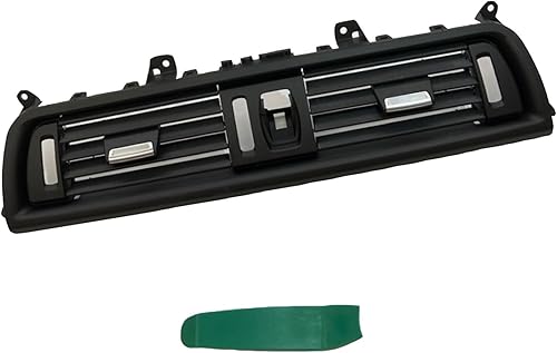 Rejilla de aire frontal con rejilla de ventilación de CA para consola central interior compatible con BMW Serie 5 F10 F11 520i 523i 525i 528i 530i