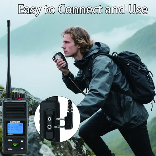 Image of SAMCOM SCSP05 Speaker Mic for Walkie Talkies Remote Shoulder Microphone