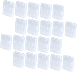 Mikikit 20pcs Box Memory Card Storage Box Sd Cards Box Sd Cards Case Box Memory Card Holder Clear Stand