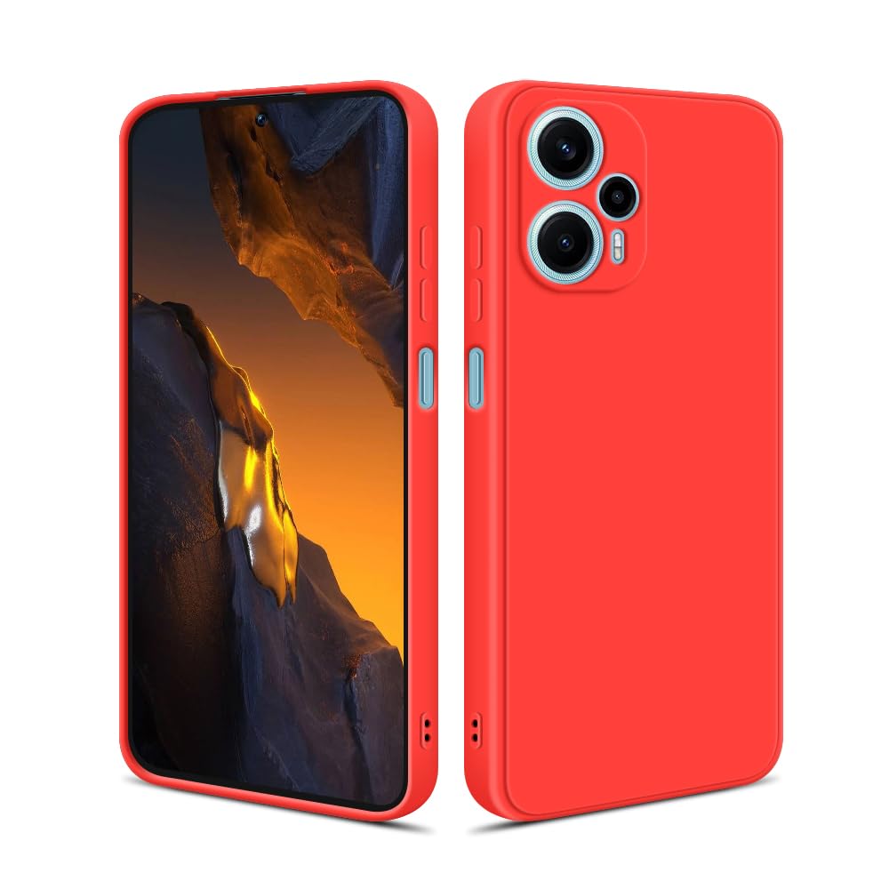 HSP Handyhülle Für Xiaomi Poco F5 Pro 5G – TPU-Silikon, Stoßfest, Kratzfest, Staubabweisend, Matt Schwarz