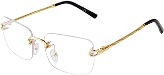 JUDOO Rimless Rectangle Sunglasses for Men Women Fashion Hip hop Frameless Designer Shades Y2K Square Clear Glasses