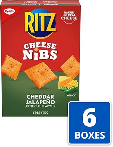 Ritz Cheese Nibs Cheddar Jalapeno Crackers, 200G/7Oz (Pack Of 6) Shipped From Canada #TOP2