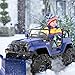 Snow Joe 24 Volt Ride On Car Toy with Snow Plow Scoop and Parental Remote, Blue - 24V-SUV1