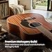 Fender CD-60S Solid Top Dreadnought Acoustic Guitar - All Mahogany Bundle with Gig Bag, Tuner, Strap, Strings, Picks, and Austin Bazaar Instructional DVD